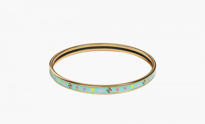 Hermès Chorus Stellarum bangle "Green/Gold" 