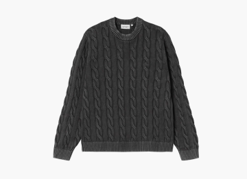 Carhartt WIP Carter Sweater Black / Garment Dyed 