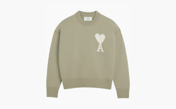 Ami Paris Ami De Coeur Sweater Green 