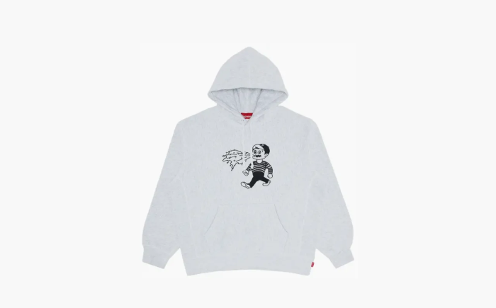 Supreme x Homerun Hooded Sweatshirt Ash Grey 