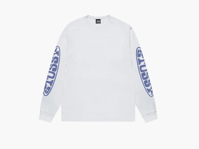 Stussy Pill L/S Tee  "White" 