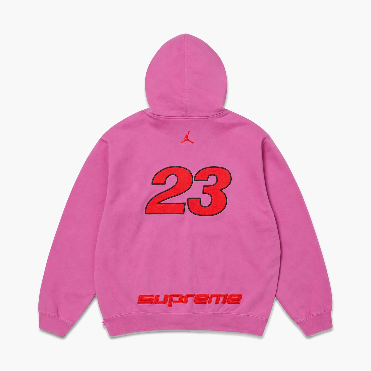 Худи Supreme x Jordan Zip Up Hooded Sweatshirt Pink оригинал