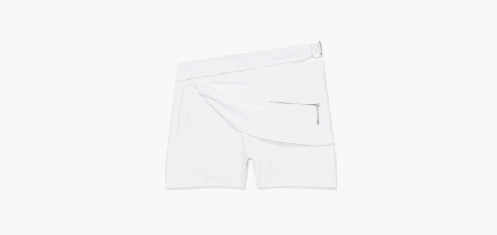 Nike x Jacquemus Drapped Bike Shorts White  Nike x Jacquemus Drapped Bike Shorts White