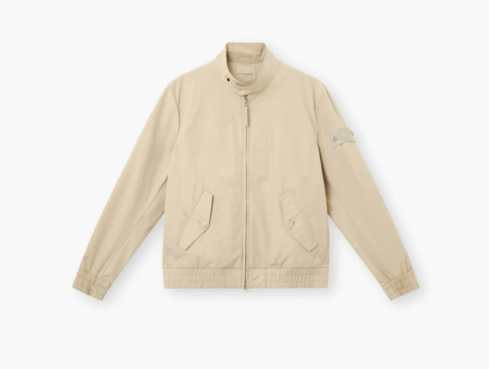 Stone Island Jacket with Natural Weather Barrier Desert  Stone Island Jacket with Natural Weather Barrier Desert