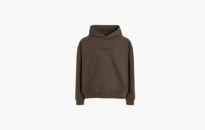 Maison Margiela Logo Embroidered Long-Sleeve Hoodie Military Olive  Maison Margiela Logo Embroidered Long-Sleeve Hoodie Military Olive