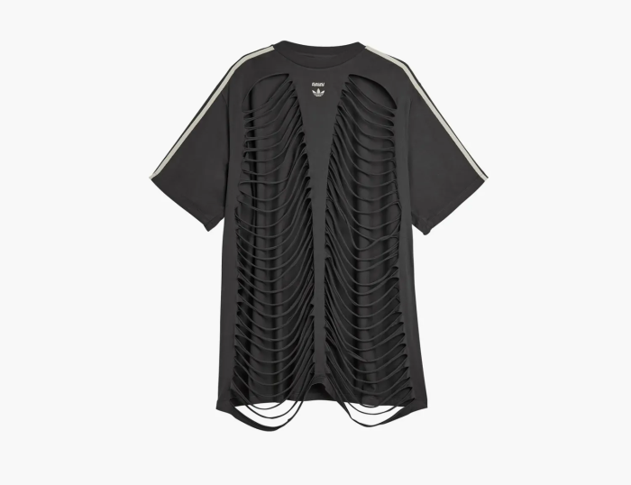 Adidas Originals X Avavav Slashed T-shirt Carbon Black Gray 