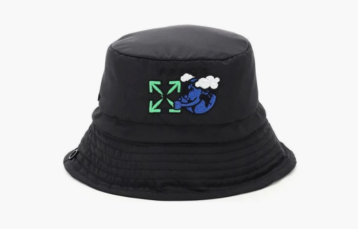 Off-White For Nature Bucket Hat Black  Off-White For Nature Bucket Hat Black