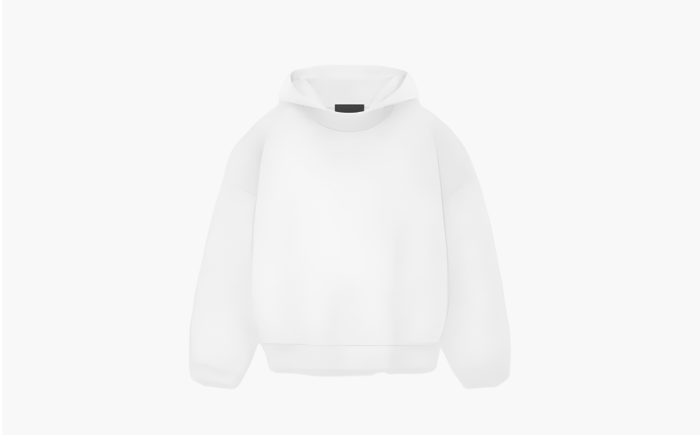 Fear of God Essential Oversized Logo-Appliquéd Cotton-Jersey Hoodie White  Fear of God Essential Oversized Logo-Appliquéd Cotton-Jersey Hoodie White