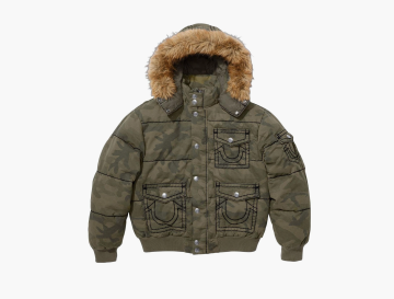 Supreme x True Religion Puffer Jacket Olive Camo 