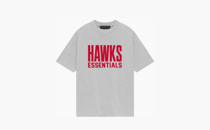 Fear of God Essentials Hawks Tee Light Heather Grey 