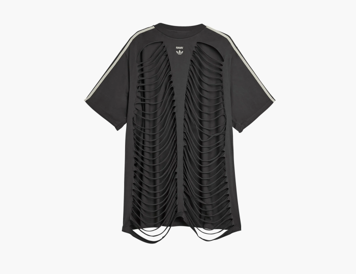 Adidas Originals X Avavav Slashed T-shirt Carbon "Black Gray" 