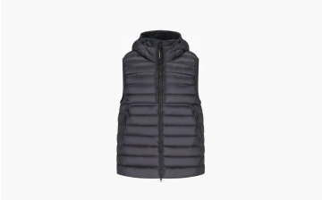 C.P. Company Men's Black Gilet Imbottito Blue 