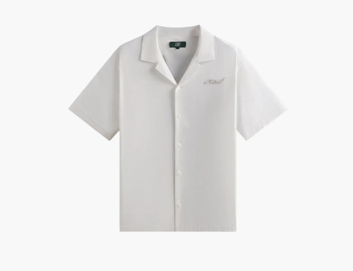 Kith x Wilson Embroidered Mesh Reade Shirt White  Kith x Wilson Embroidered Mesh Reade Shirt White