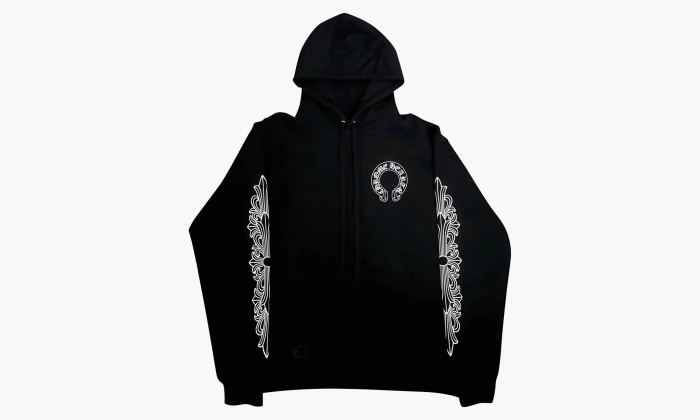Chrome Hearts Horse Shoe Floral Hoodie Black  Chrome Hearts Horse Shoe Floral Hoodie Black