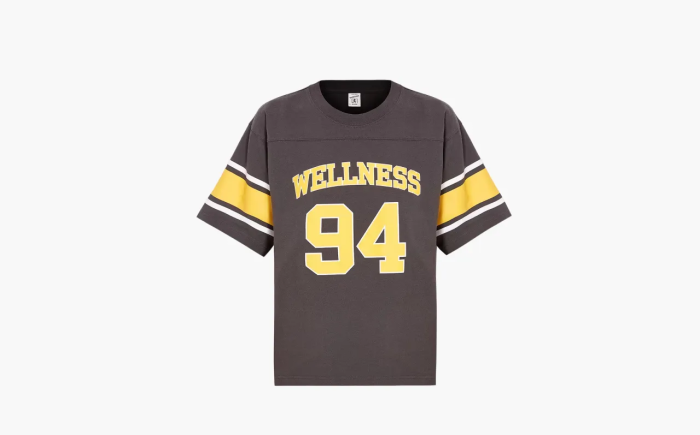 Sporty & Rich 'Wellness 94' Rugby T-Shirt by Gray & Orange 