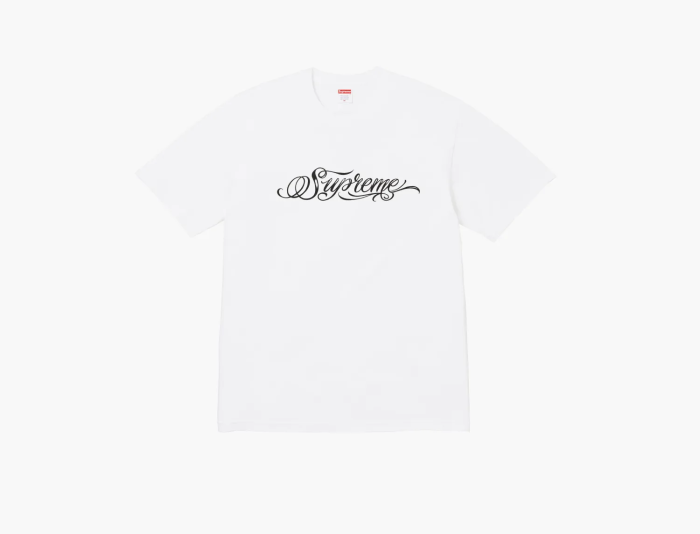 Supreme Script Tee White 