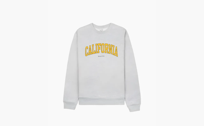 Sporty & Rich Sweaters Unisex Gray  Sporty & Rich Sweaters Unisex Gray