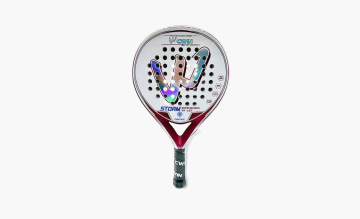 Camewin Paddle Professional Tennis Racket Made of Carbon White 