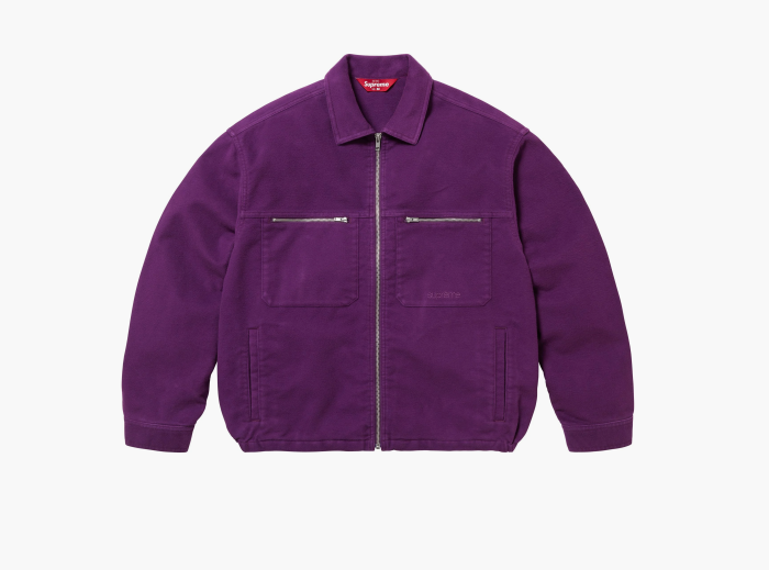 Supreme Moleskin Work Jacket  "Purple" 