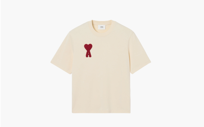 Ami Paris Cream Apricot Shirts "Creamy Apricot" 