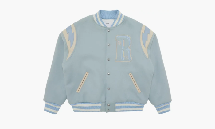 RHUDE Lighting Varsity Jacket Mint  RHUDE Lighting Varsity Jacket Mint