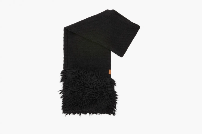 Loewe Scarf in Alpaca Blend Black  Loewe Scarf in Alpaca Blend Black