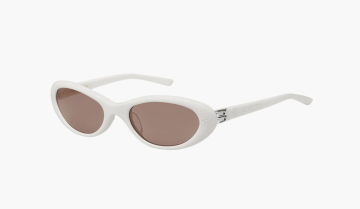 Gentle Monster Cinnamon W2 Sunglasses White / Brown 