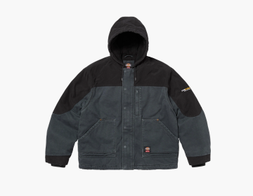 Supreme x Dickies Cordura Hooded Work Jacket Black 