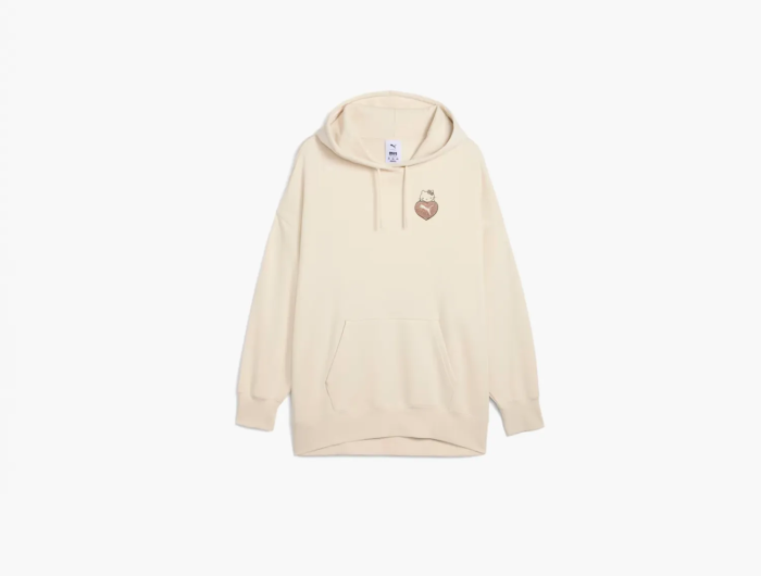 Puma x Hello Kitty and Friends Graphic Oversized Hoodie Women Alpine Snow 