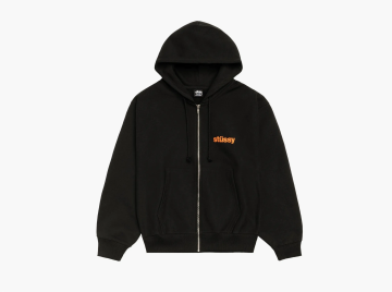 Stussy Built Tough Zip Hoodie Black 
