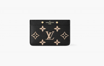 Monogram Empreinte Leather Card Holder "Bicolour" - One Size