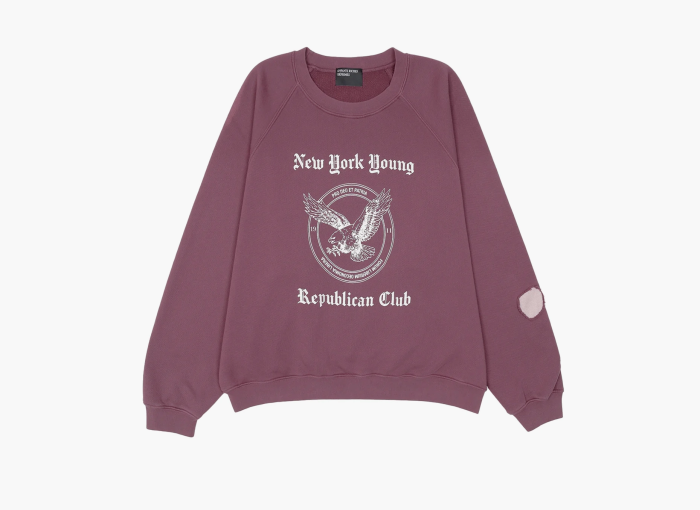 Enfants Riches Déprimés New York Y.R.C. Raglan Sweatshirt Tawny Port 