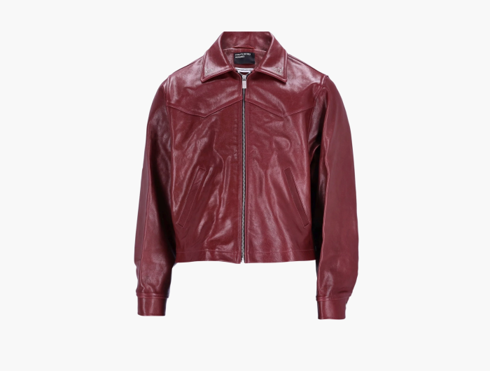 Enfants Riches Déprimés Principe De L'amour Western Jacket Burgundy/Grey  Enfants Riches Déprimés Principe De L'amour Western Jacket Burgundy/Grey