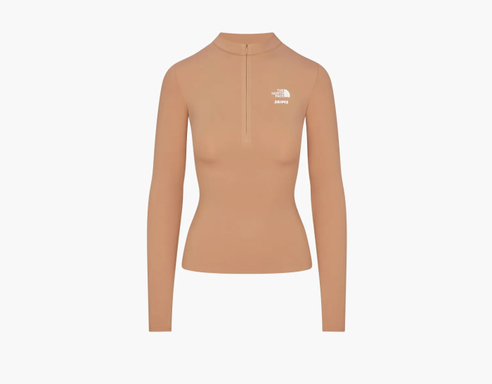 The North Face x Skims Refina Long Sleeve Top Ochre 