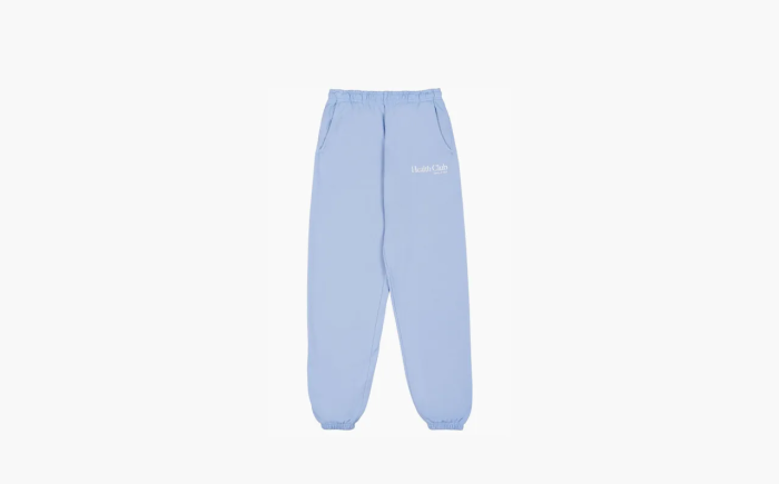 Sporty & Rich Health Club Cotton Track Pants Blue 