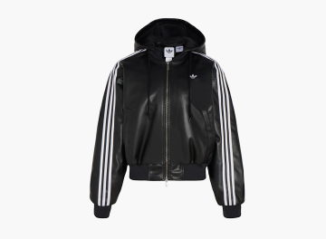 Adidas Originals Pleather Padded Jacket Black 