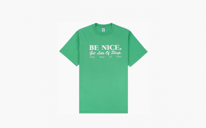 Sporty & Rich Be Nice T-Shirt "Verde" 