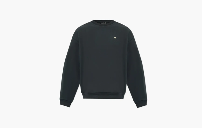 Acne Studios Sweater Face Logo Regular Fit Dark Gray 
