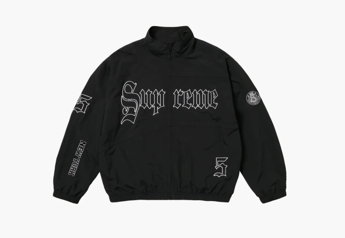 Supreme Old English Track Jacket  Black 