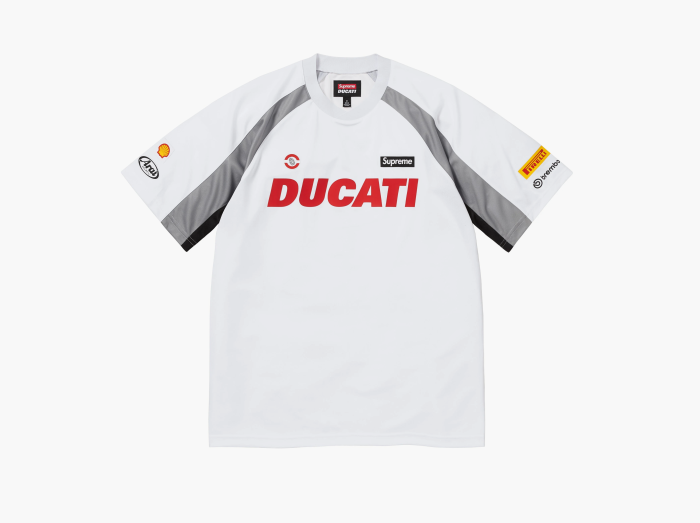 Supreme x Ducati Soccer Jersey "White" 