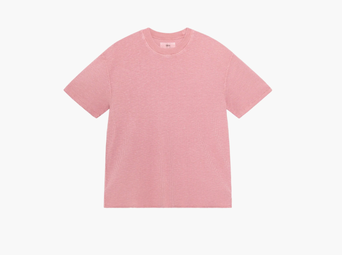 Stussy Pigment Dyed Short-Sleeve Thermal  "Berry" 