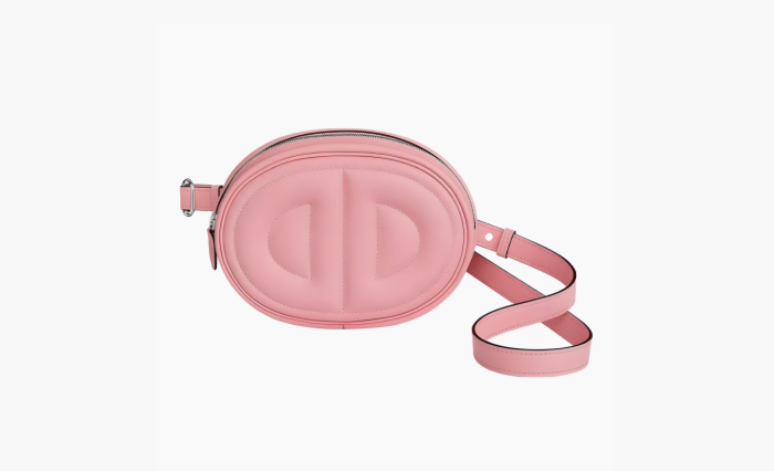 Hermes In The Loop Swift Calfskin Pig Nose Fanny Pack "Pink" 