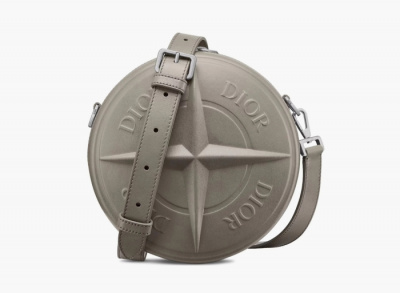 Dior x Stone Island Round Bag "Grey" ONE SIZE