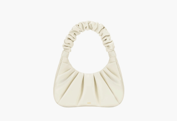 JW PEI Gabbi Ruched Hobo Handbag White 