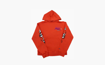 Chrome Hearts Matty Boy Sadistic Lipstick Hoodie Red/Orange 