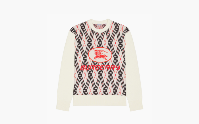 Burberry Ranger Crewneck Sweater "Chalk White" 