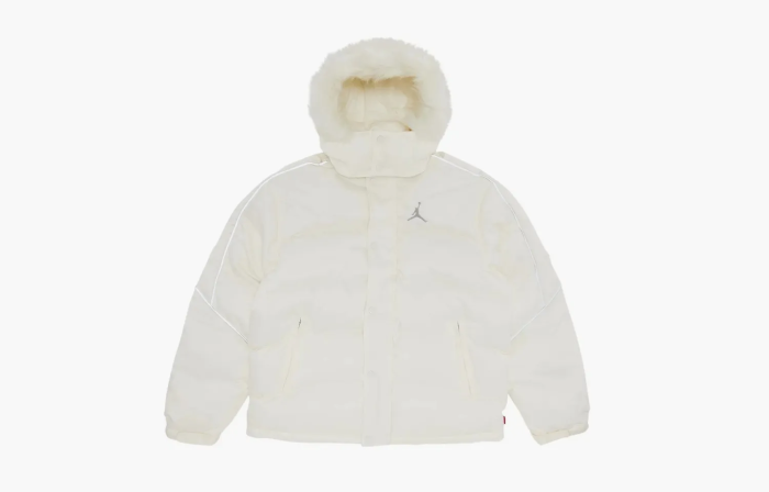 Supreme x Jordan Puffer Jacket White 