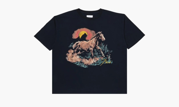 RHUDE Santo Tee "Vintage Black" 