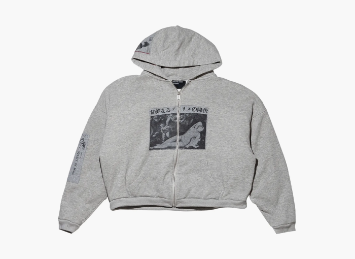 Enfants Riches Déprimés Assemblage Zip Hoodie Heather Grey  Enfants Riches Déprimés Assemblage Zip Hoodie Heather Grey