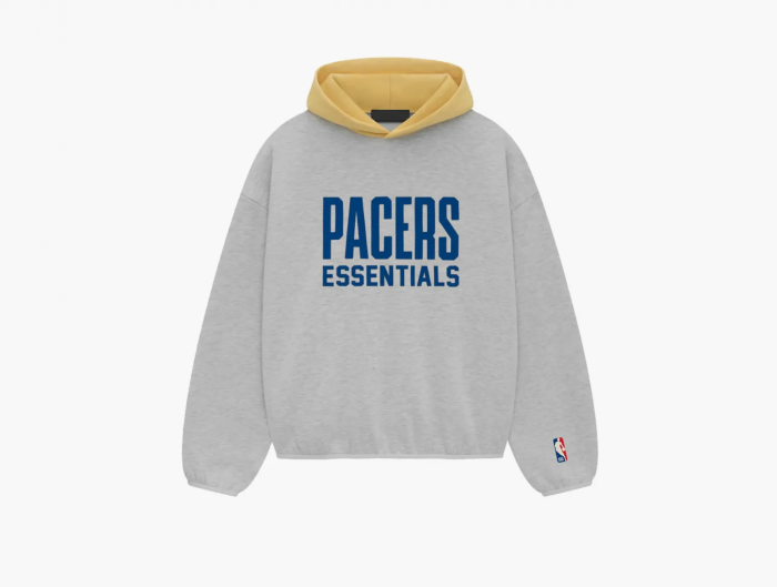 Fear of God Essentials x NBA Pacers Hoodie Light Heather Grey 
